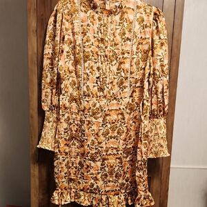 River Island Autumn Floral Long Sleeve Dress